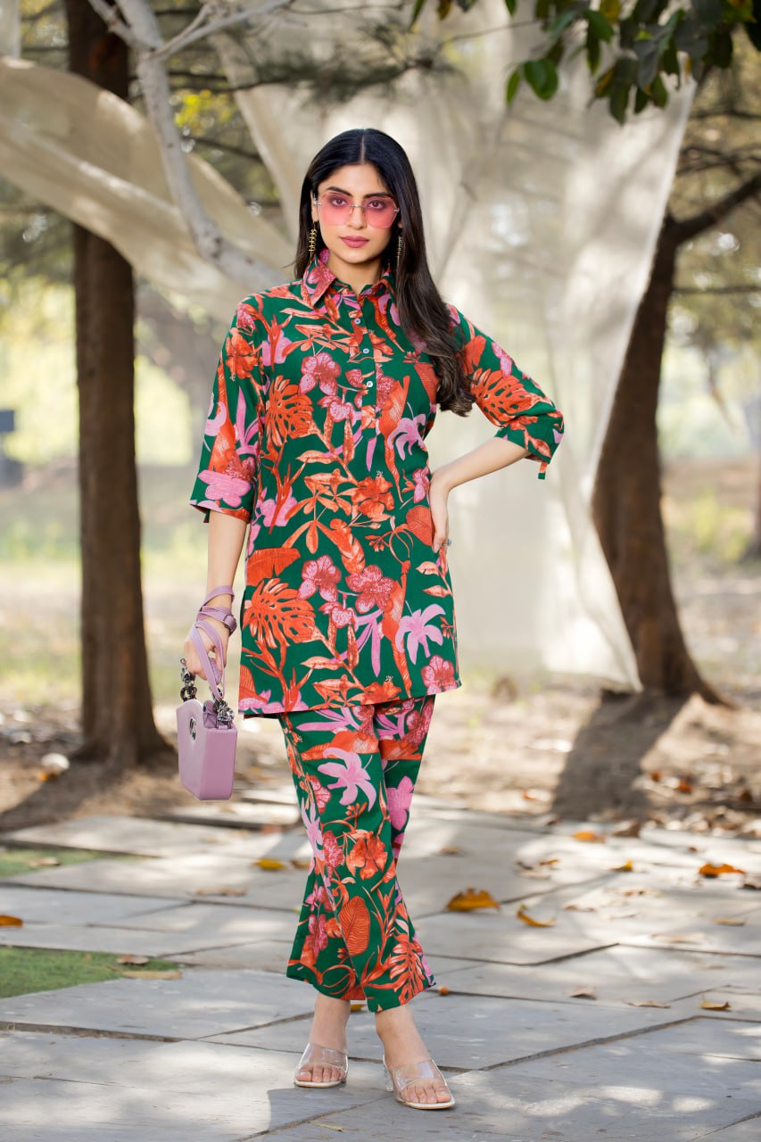 Elegant Straight-Fit Cotton Co-ord Set| Traditional Yet Modern Ethnic Wear