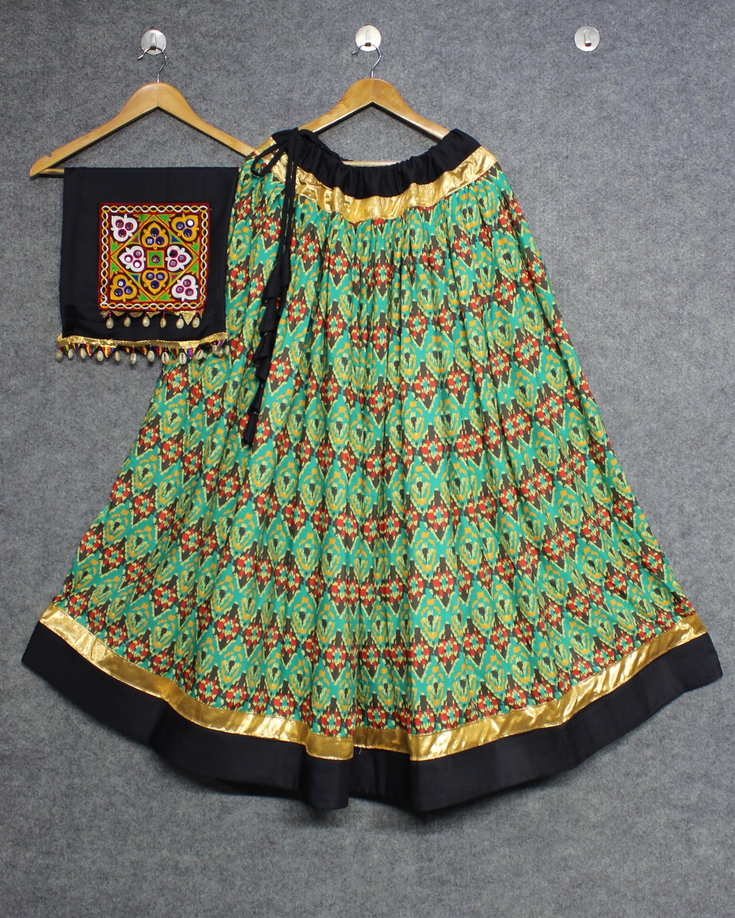 Lehenga Choli - The Beautiful Prints On Cotton Fabric Make This Ensemble A Perfect Choice For Any Festive Occasion