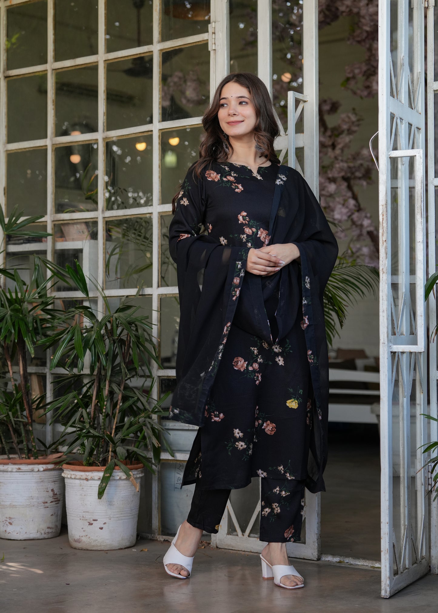 Style for Embroidered Silk Blend Suit Set with Nazmin Dupatta | Elegant 3-Piece Ethnic Wear