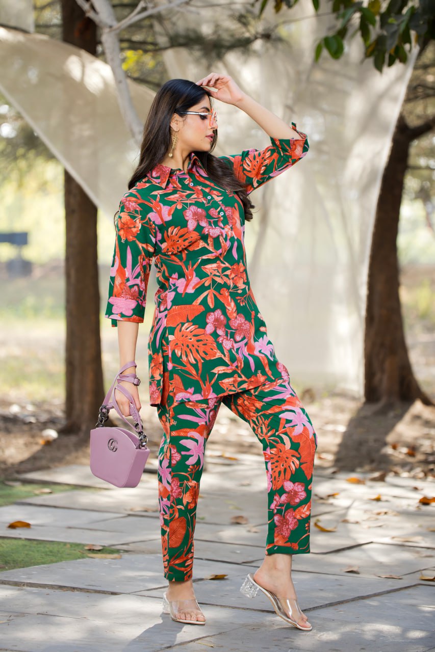 Elegant Straight-Fit Cotton Co-ord Set| Traditional Yet Modern Ethnic Wear