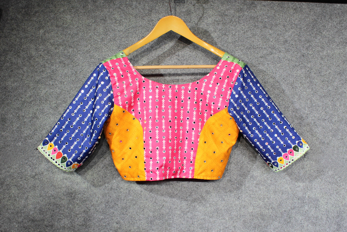 Navratri Special: Ready-Made Butter Silk Lehenga Choli with Mirror Work