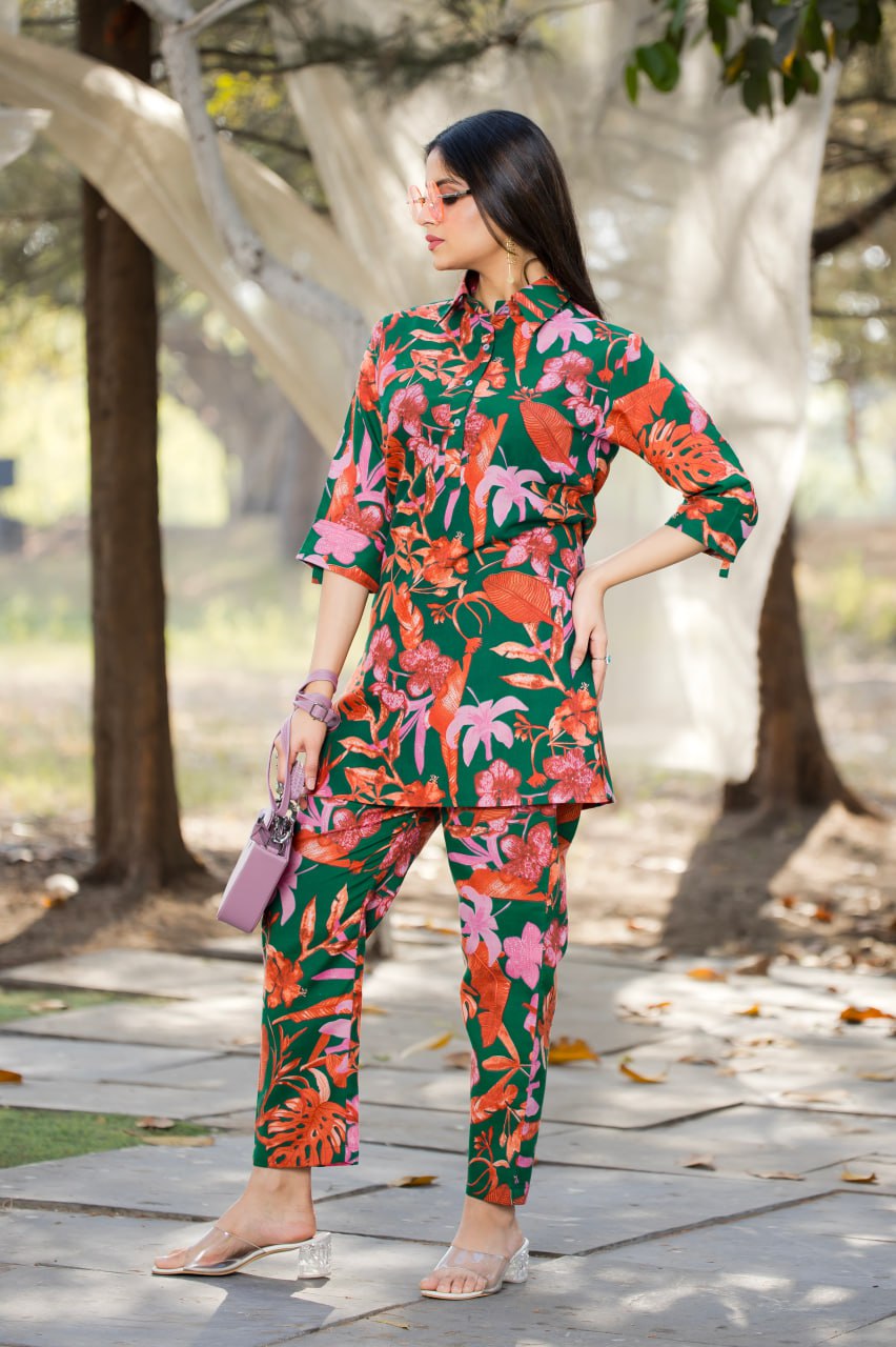 Elegant Straight-Fit Cotton Co-ord Set| Traditional Yet Modern Ethnic Wear