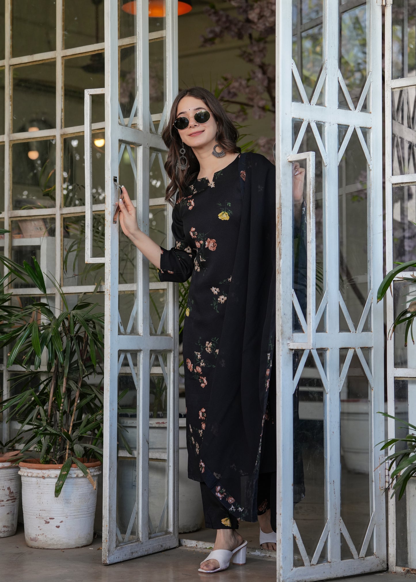 Style for Embroidered Silk Blend Suit Set with Nazmin Dupatta | Elegant 3-Piece Ethnic Wear