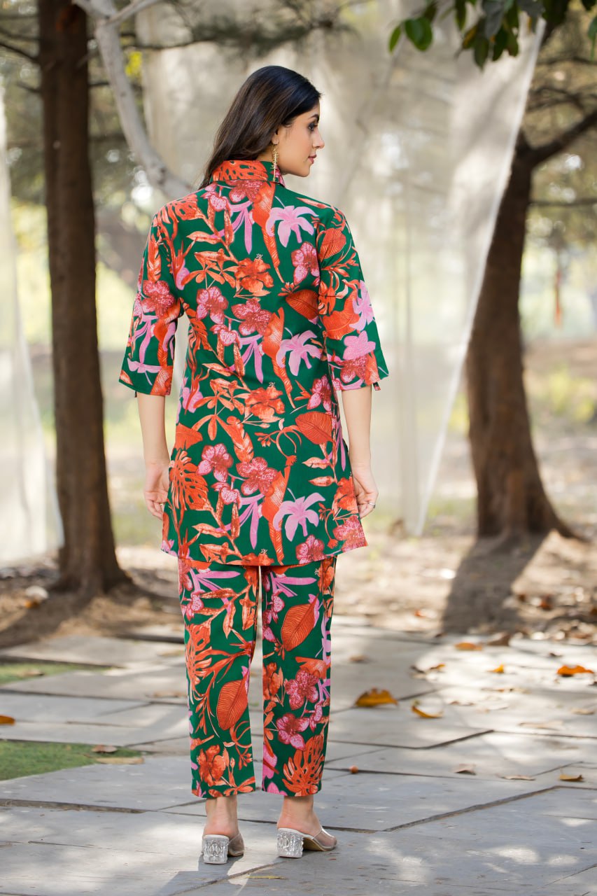 Elegant Straight-Fit Cotton Co-ord Set| Traditional Yet Modern Ethnic Wear