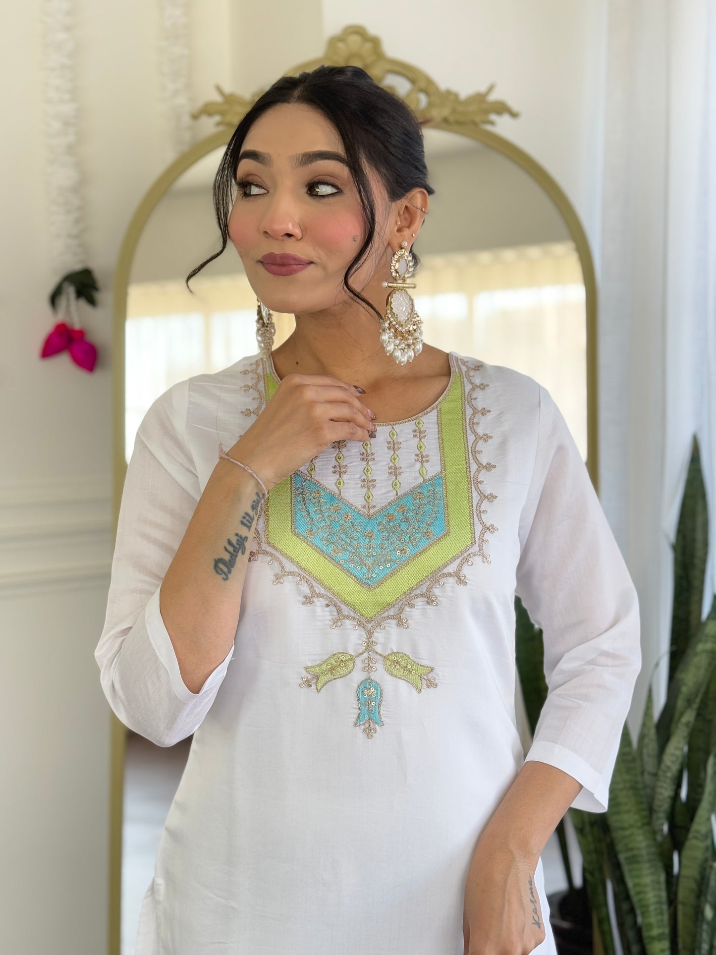 New Charming Viscose Chanderi Suit with Jacquard Dupatta