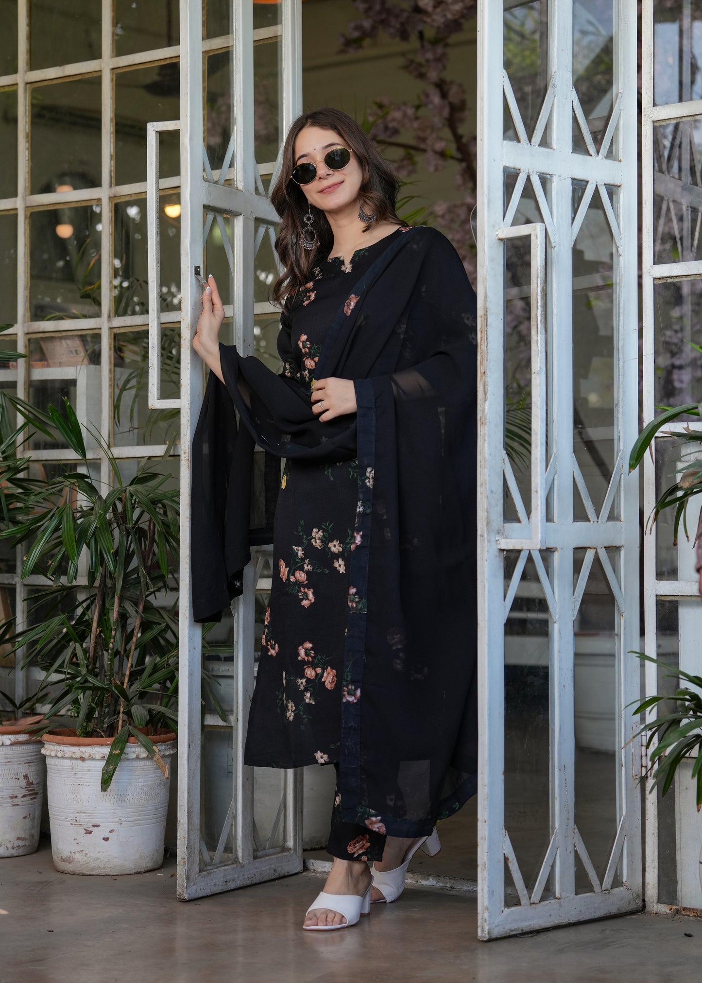 Style for Embroidered Silk Blend Suit Set with Nazmin Dupatta | Elegant 3-Piece Ethnic Wear