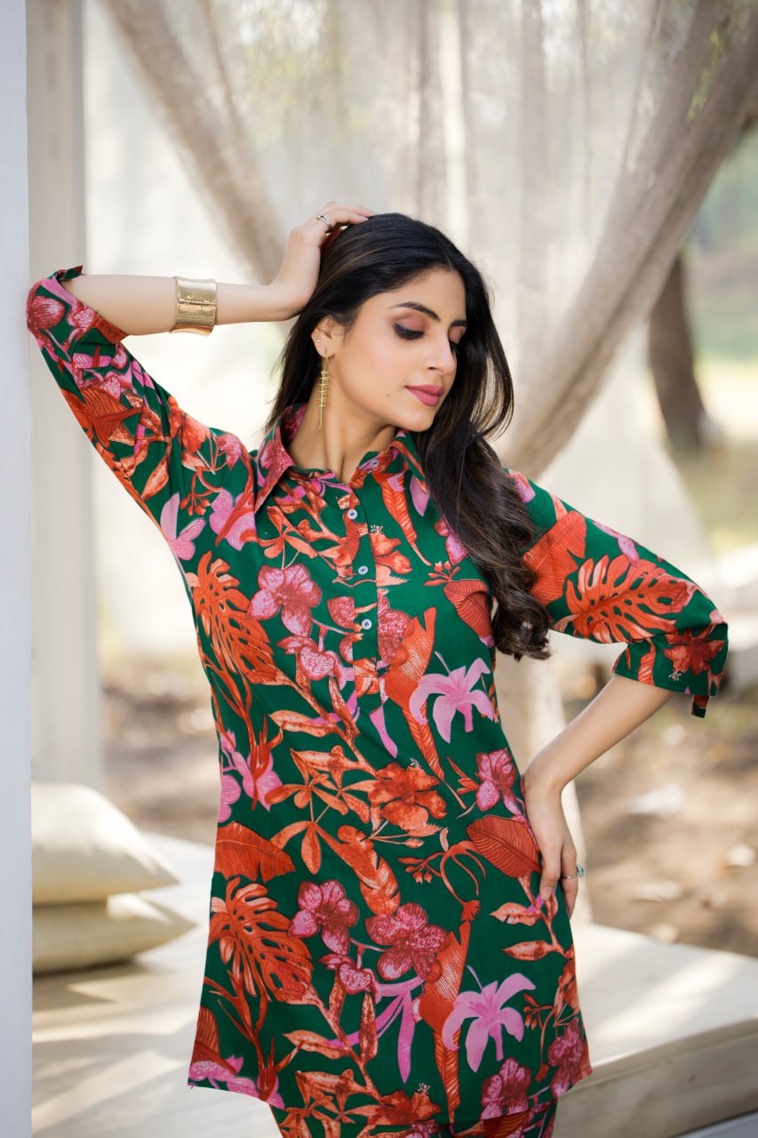 Elegant Straight-Fit Cotton Co-ord Set| Traditional Yet Modern Ethnic Wear