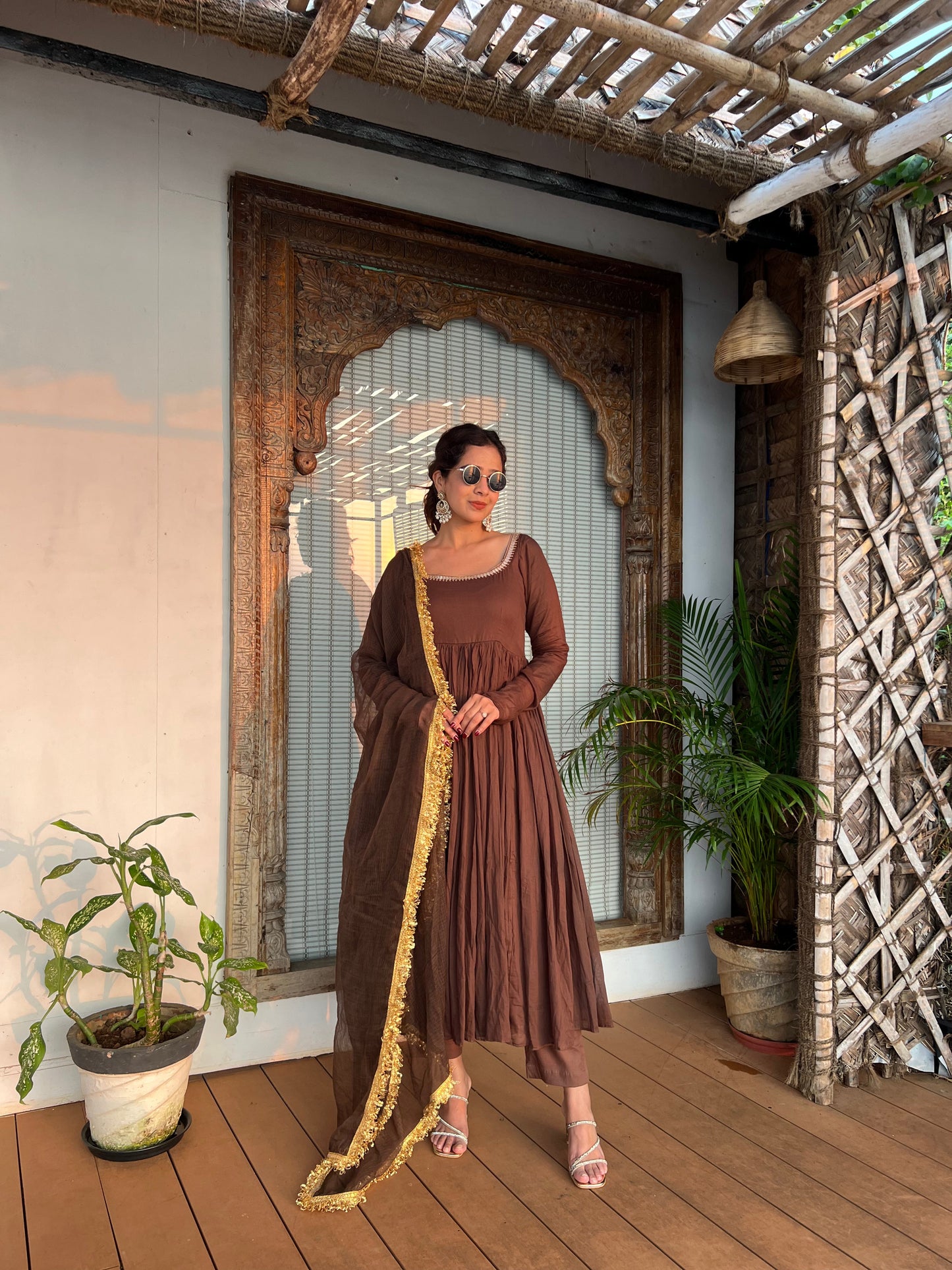 Women's Pure Cotton Embroidered Kurta with Pant & Dupatta | Readymade 3-Piece Cotton Suit Set | Lightweight & Breathable Ethnic Wear for Daily, Office & Festive Use