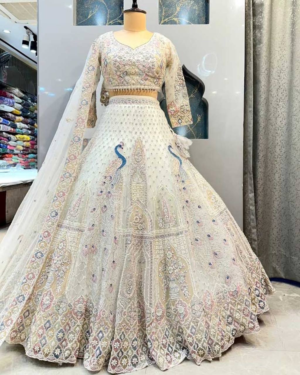 New Designer Fusion of Glamour and Comfort Sequins Embroidery Work Lehenga Choli For Women