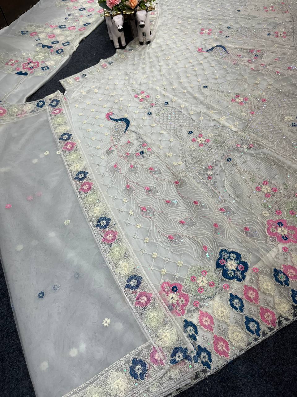 New Designer Fusion of Glamour and Comfort Sequins Embroidery Work Lehenga Choli For Women