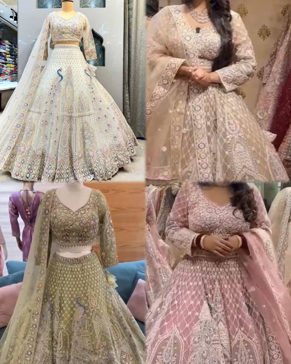 New Designer Fusion of Glamour and Comfort Sequins Embroidery Work Lehenga Choli For Women