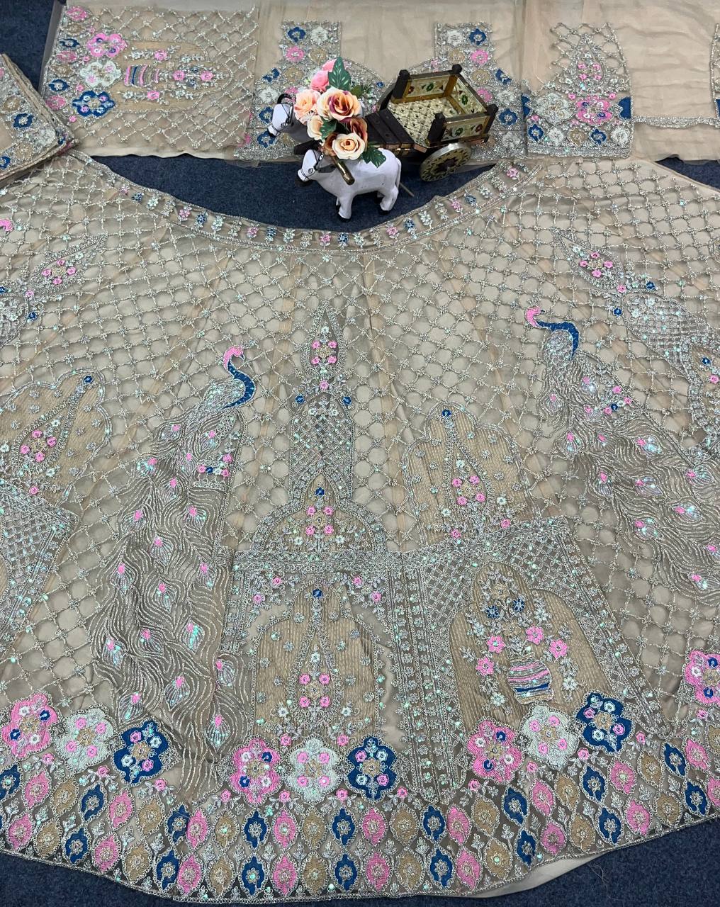 New Designer Fusion of Glamour and Comfort Sequins Embroidery Work Lehenga Choli For Women