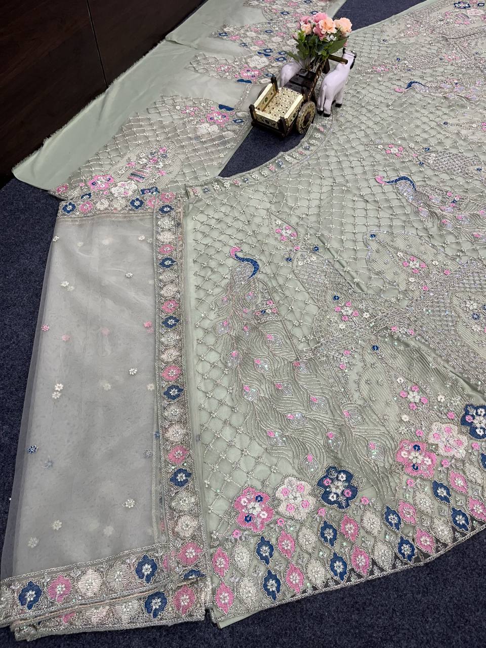 New Designer Fusion of Glamour and Comfort Sequins Embroidery Work Lehenga Choli For Women