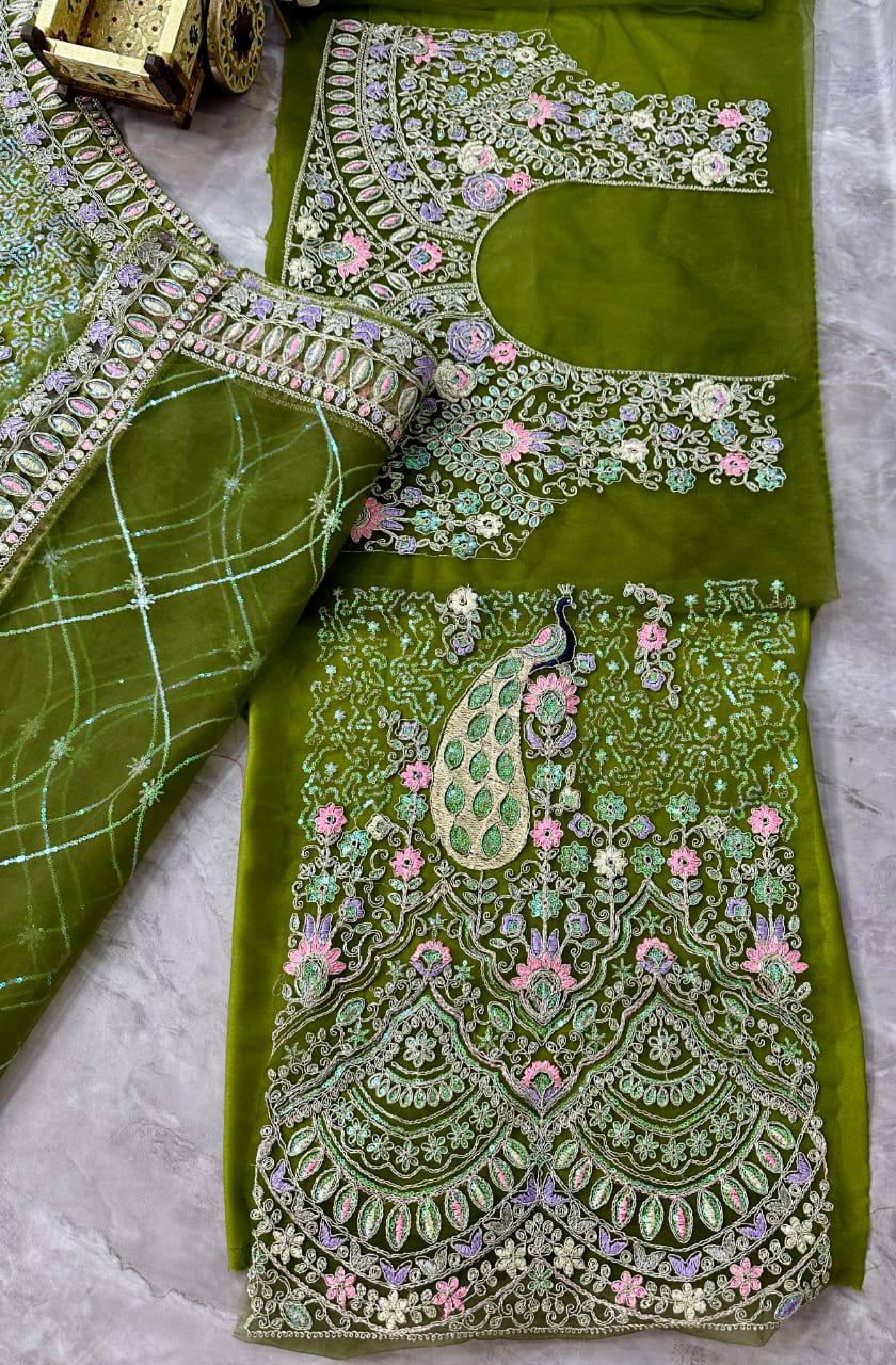 Designer Flared Coding Sequins Choli Set with Stitched Lehenga Choli For Bridal & Party Wear