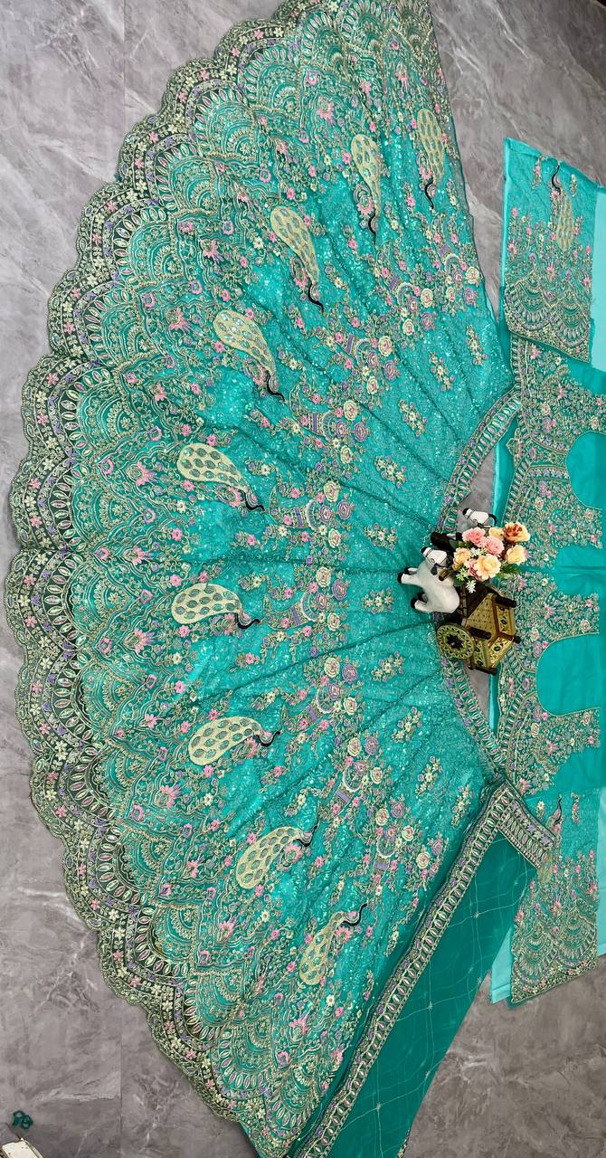 Designer Flared Coding Sequins Choli Set with Stitched Lehenga Choli For Bridal & Party Wear