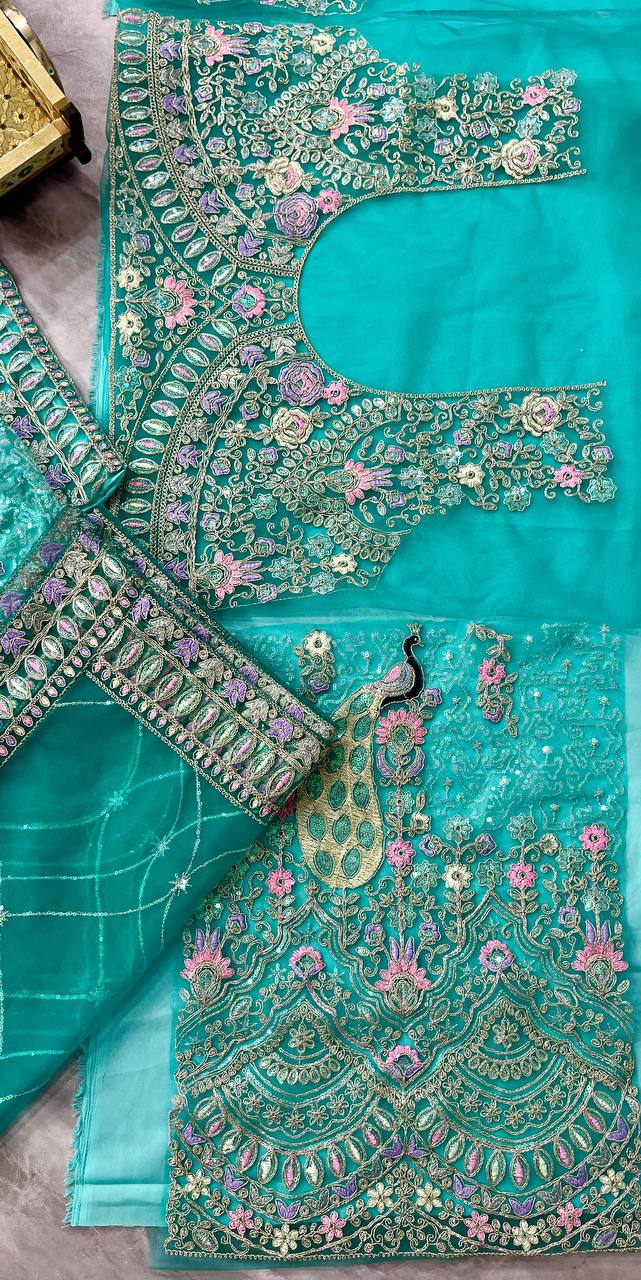 Designer Flared Coding Sequins Choli Set with Stitched Lehenga Choli For Bridal & Party Wear
