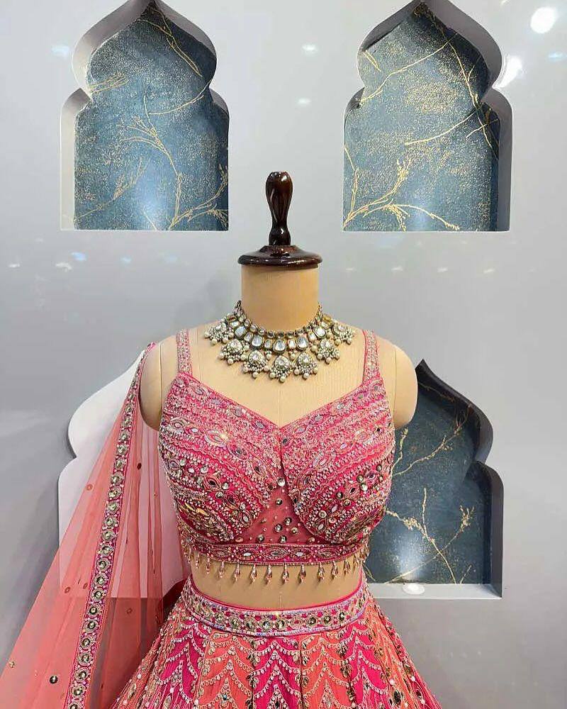 Designer flared Fox Georgette Lehenga, Exceptional Quality with Can-Can and Canvas Layers, A Perfect Fusion of Glamour and Comfort