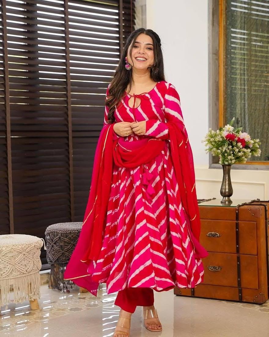 Elegant Embroidered Muslin & Chanderi Suit Set with Chinon Dupatta – Festive Ready Look