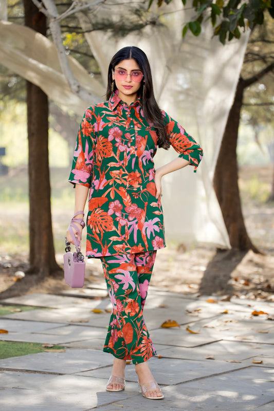Elegant Straight-Fit Cotton Co-ord Set| Traditional Yet Modern Ethnic Wear