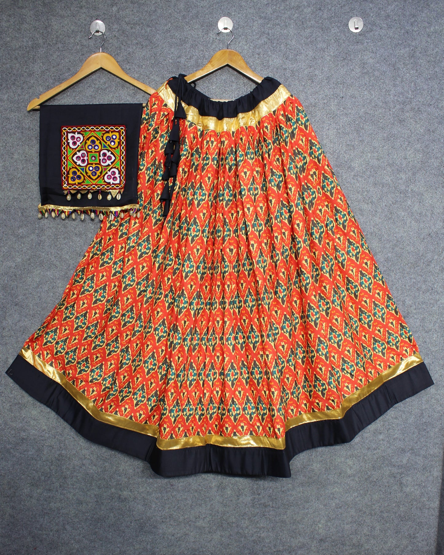 Lehenga Choli - The Beautiful Prints On Cotton Fabric Make This Ensemble A Perfect Choice For Any Festive Occasion