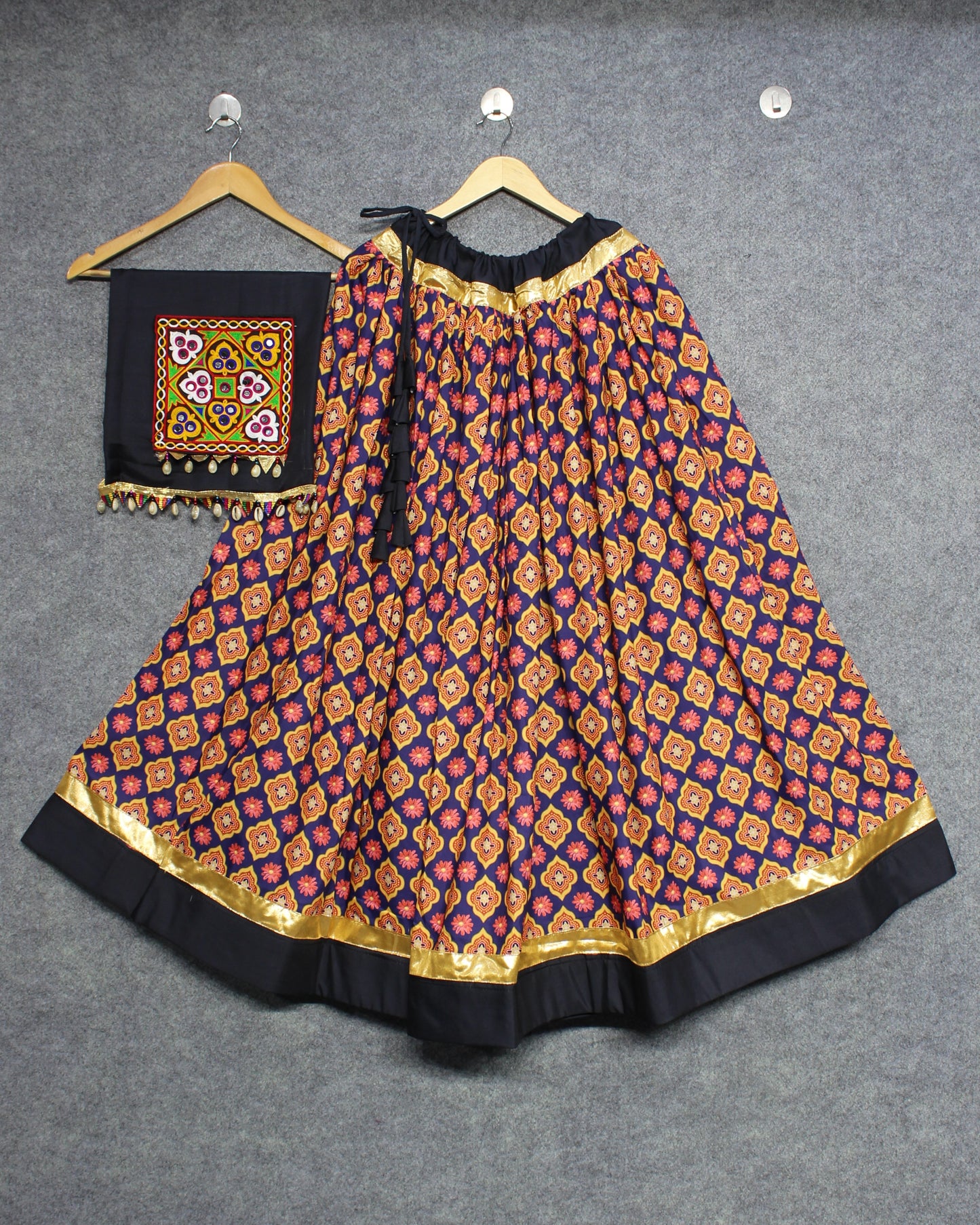 Lehenga Choli - The Beautiful Prints On Cotton Fabric Make This Ensemble A Perfect Choice For Any Festive Occasion