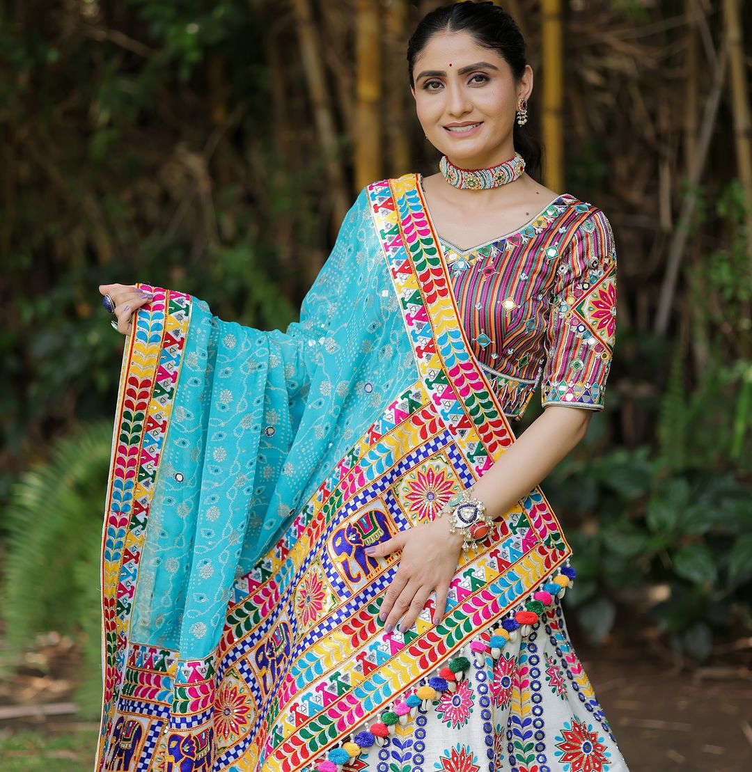 Navratri Night Classy Lehenga with Real Mirror Work – Elegant Festive Wear