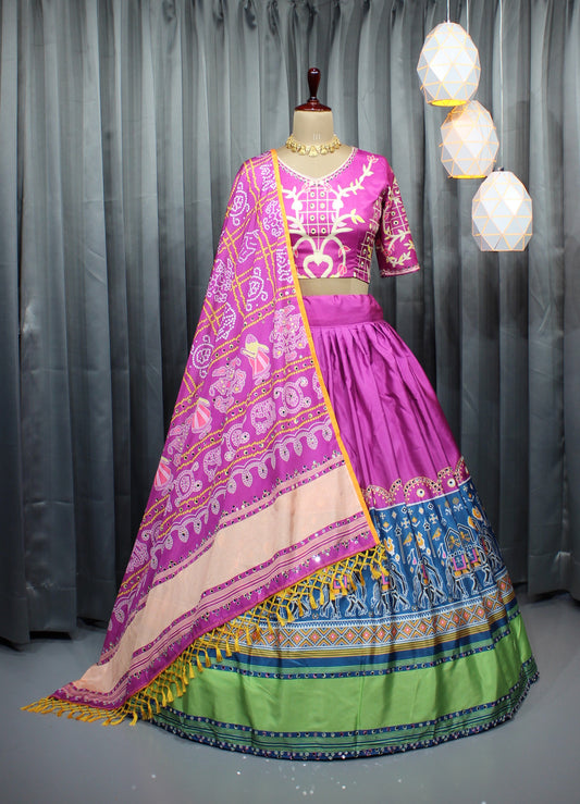 Elegant Mirror Work Lehenga – Perfect for Navratri Night Glam