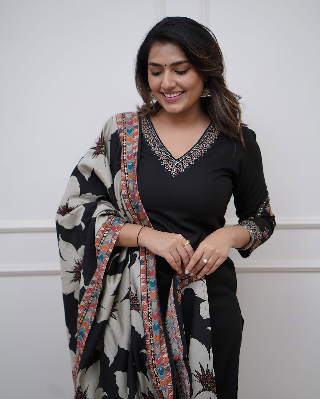 Latest Casual Style Suit in Viscose Silk with Soft Chinon Dupatta