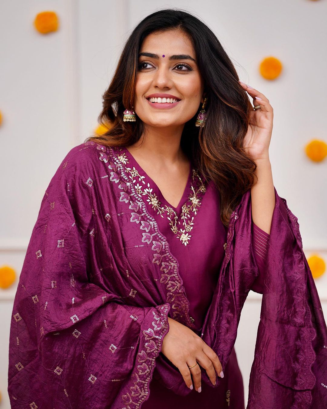 Embroidered Viscose Chanderi Suit Set with Chanderi Dupatta – Ethnic Wear