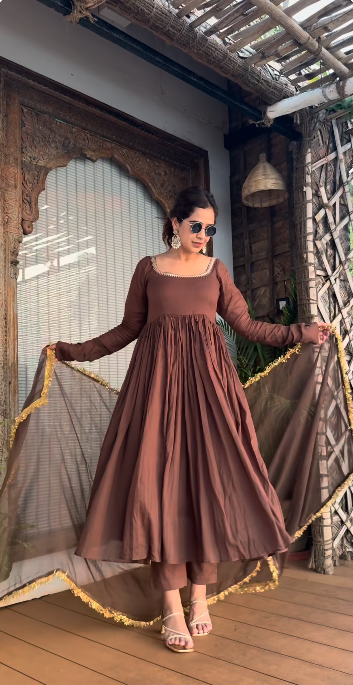 Women's Pure Cotton Embroidered Kurta with Pant & Dupatta | Readymade 3-Piece Cotton Suit Set | Lightweight & Breathable Ethnic Wear for Daily, Office & Festive Use