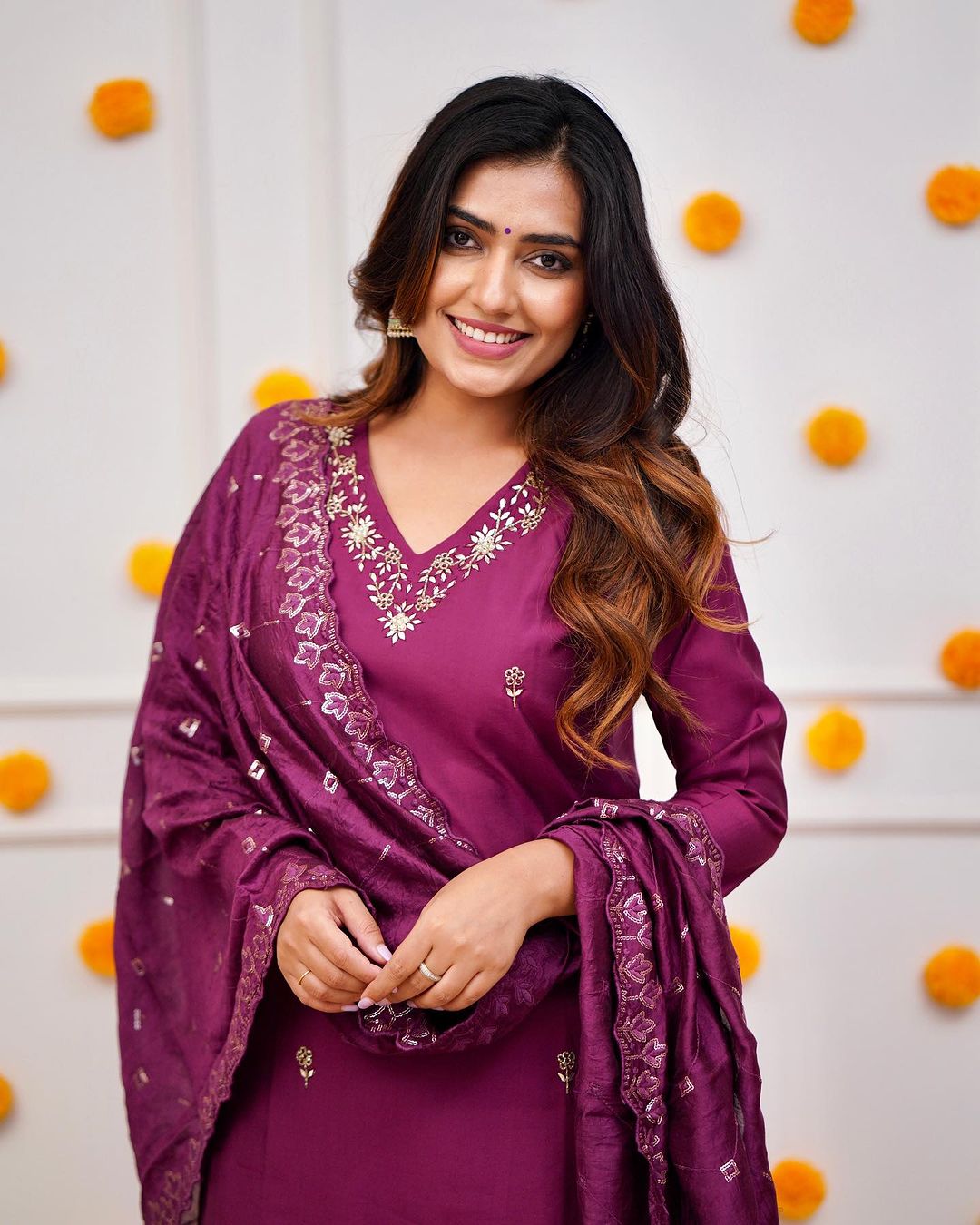 Embroidered Viscose Chanderi Suit Set with Chanderi Dupatta – Ethnic Wear