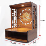Wooden Pooja Stand for Home, Mandir for Home/Temple for Home and Office