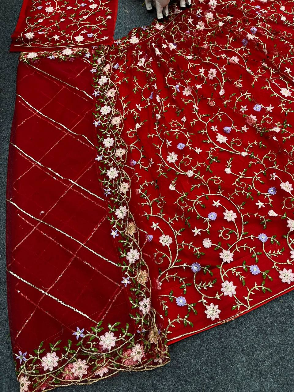 Stunning A Perfect Fusion of Glamour and Comfort Lehenga Choli Set with Embroidery Work