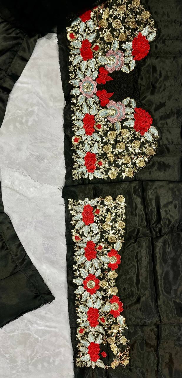 Stylish Georgette Thread Sequence Lehenga Choli For Navrati Special