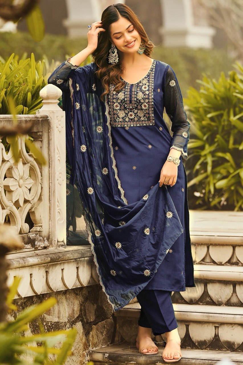 Fully Stitched Heavy Reyon Suit Set for Casual & Festive Wear