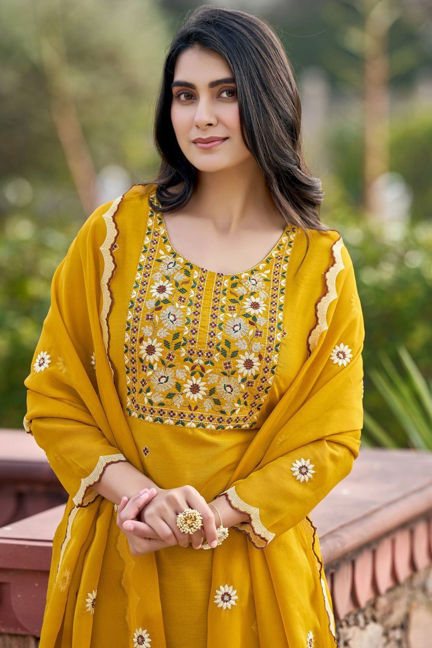 Fully Stitched Heavy Reyon Suit Set for Casual & Festive Wear
