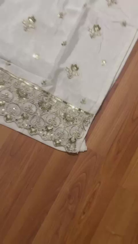 Women Olive Green Embroidered Sharara Suit Set | Short Kurti with Sharara & Dupatta | Party & Festive Wear